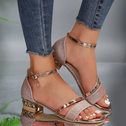 Zara | Women's Chic Heel Slide Sandals