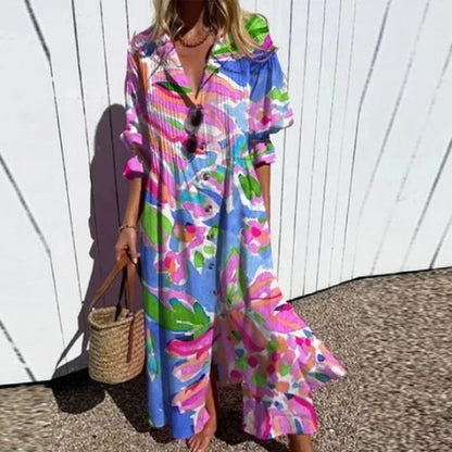 Fleuria | Women's Summer Floral Maxi Dress