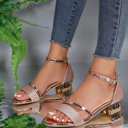 Zara | Women's Chic Heel Slide Sandals