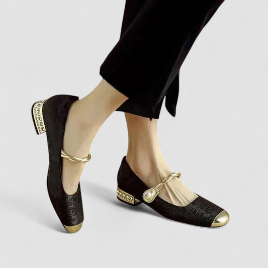 Margot | Women's Vintage Orthopedic Mary Janes with Low Heel