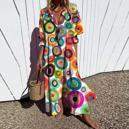 Fleuria | Women's Summer Floral Maxi Dress
