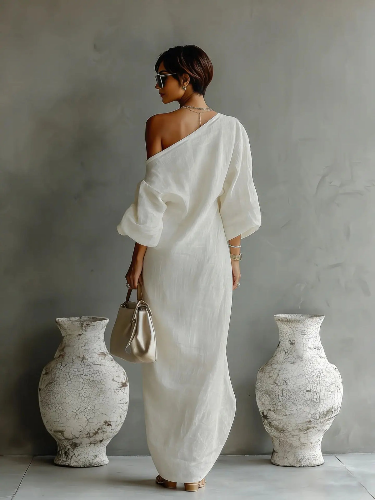 Zoe | Women's Asymmetrical One-Shoulder Summer Dress