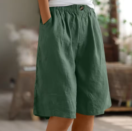 Saffron | Women's Summer Linen Shorts