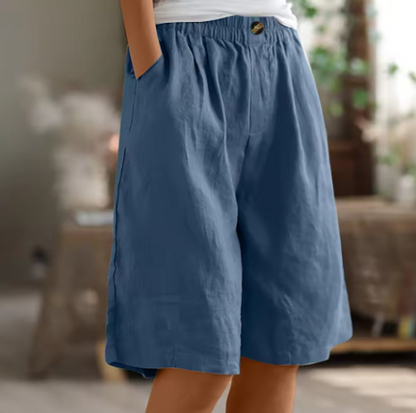 Saffron | Women's Summer Linen Shorts