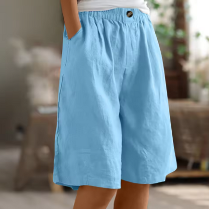 Saffron | Women's Summer Linen Shorts