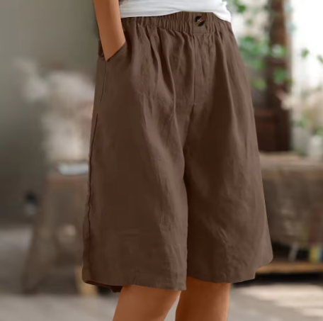 Saffron | Women's Summer Linen Shorts