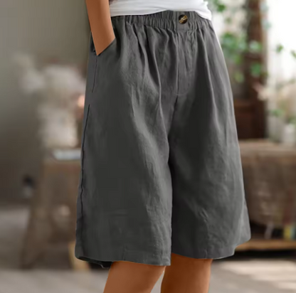 Saffron | Women's Summer Linen Shorts