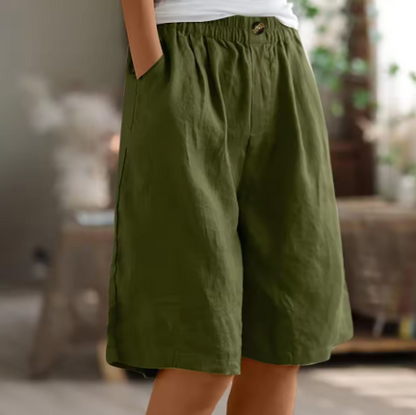 Saffron | Women's Summer Linen Shorts