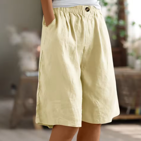 Saffron | Women's Summer Linen Shorts