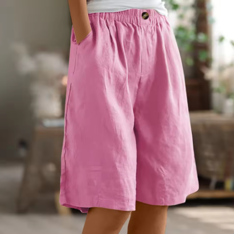 Saffron | Women's Summer Linen Shorts