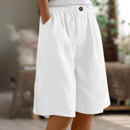 Saffron | Women's Summer Linen Shorts