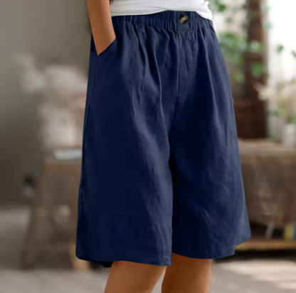 Saffron | Women's Summer Linen Shorts