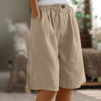 Saffron | Women's Summer Linen Shorts