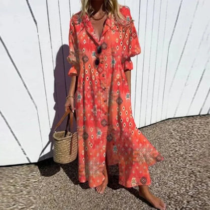 Fleuria | Women's Summer Floral Maxi Dress