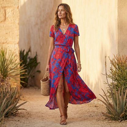 Opal | Women's Elegant Wrapped Summer Dress