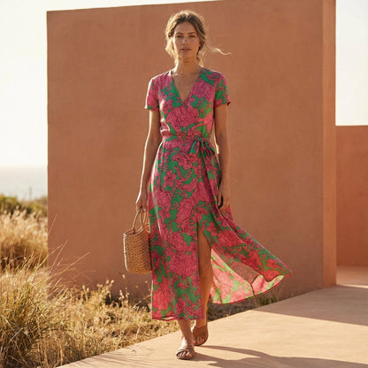 Opal | Women's Elegant Wrapped Summer Dress