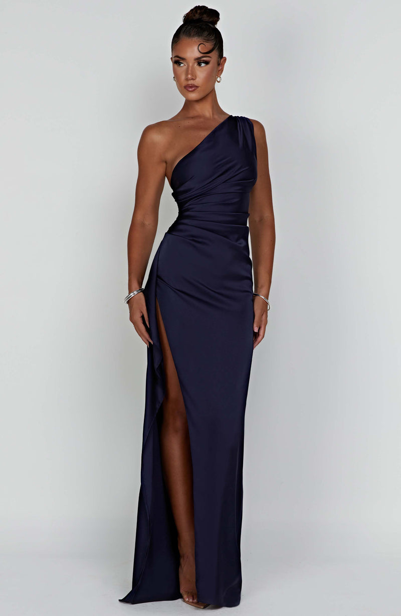 Cassidy | Women’s Elegant Satin Wedding Guest Dress