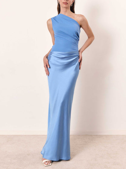 Anita | Women's Satin Wedding Guest Maxi Dress
