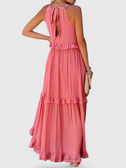 Anise | Women's Elegant Draped Tiered Maxi Dress
