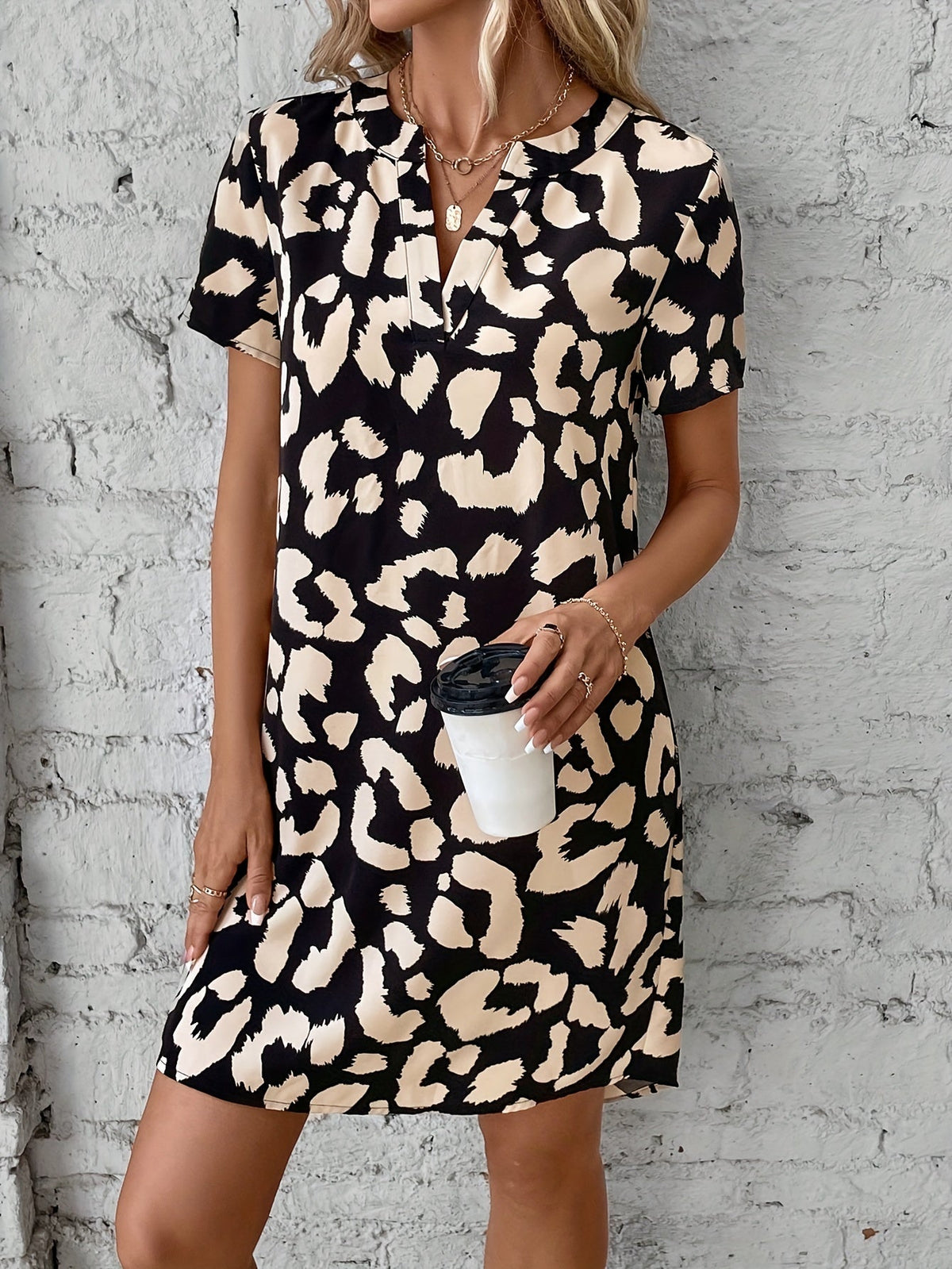 Naila | Women's Casual Printed Midi Dress