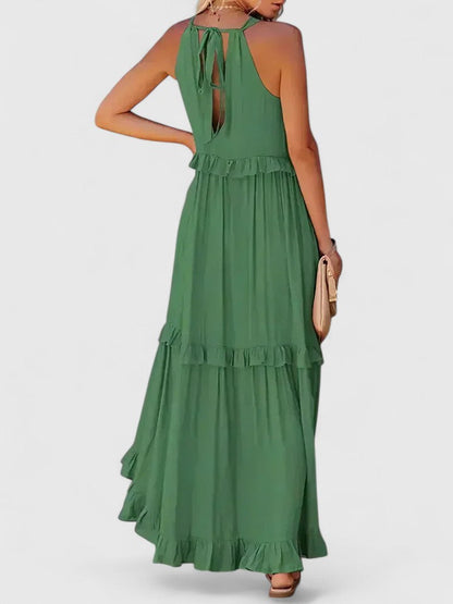 Anise | Women's Elegant Draped Tiered Maxi Dress