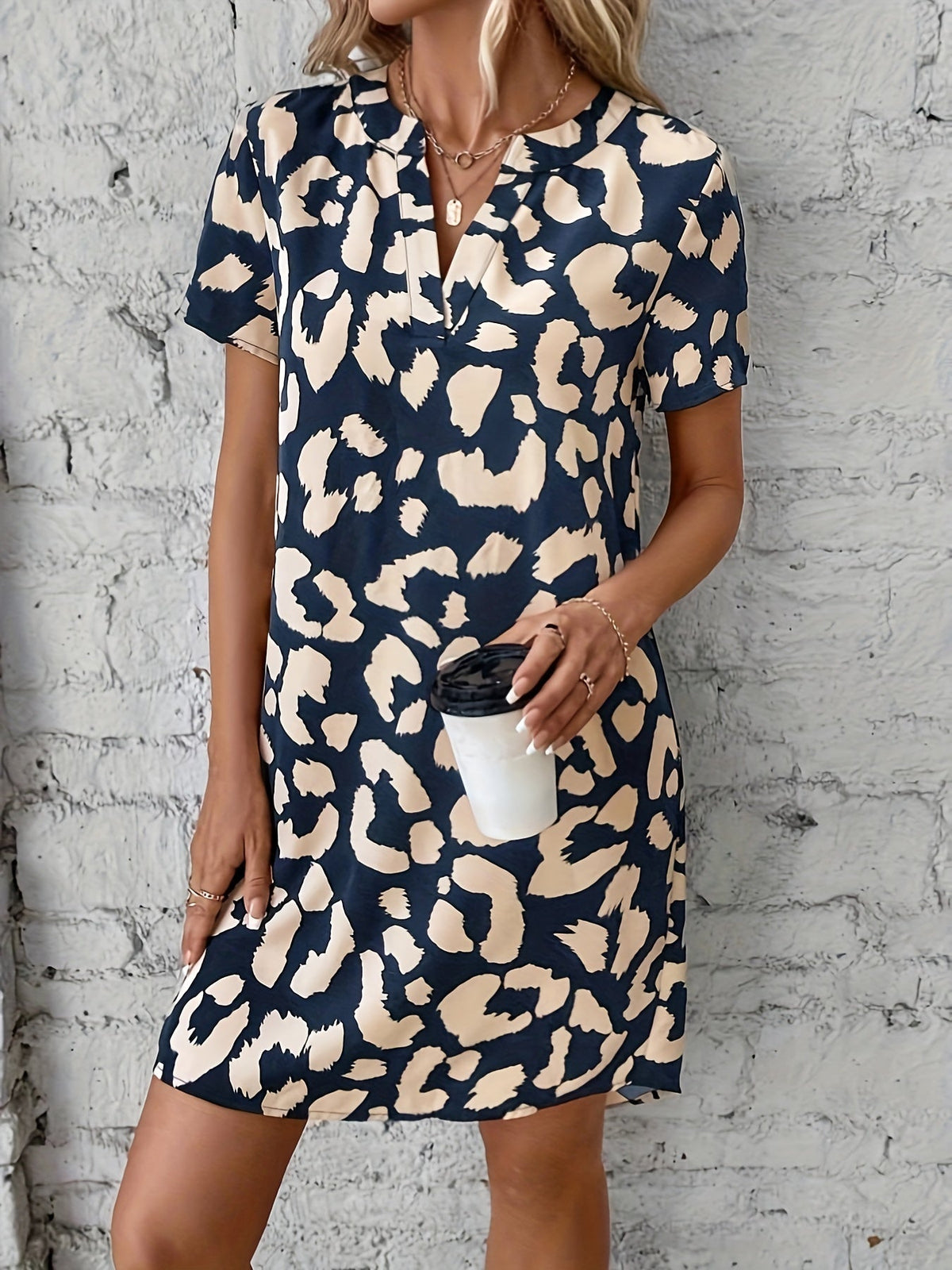 Naila | Women's Casual Printed Midi Dress