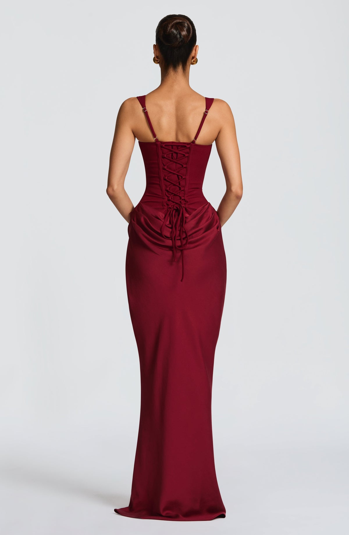 Evelyn | Women's Formal Draped Evening Maxi Dress