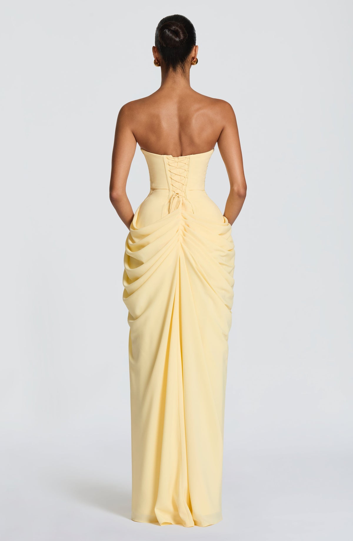 Harper | Women's Strapless Corset Maxi Dress