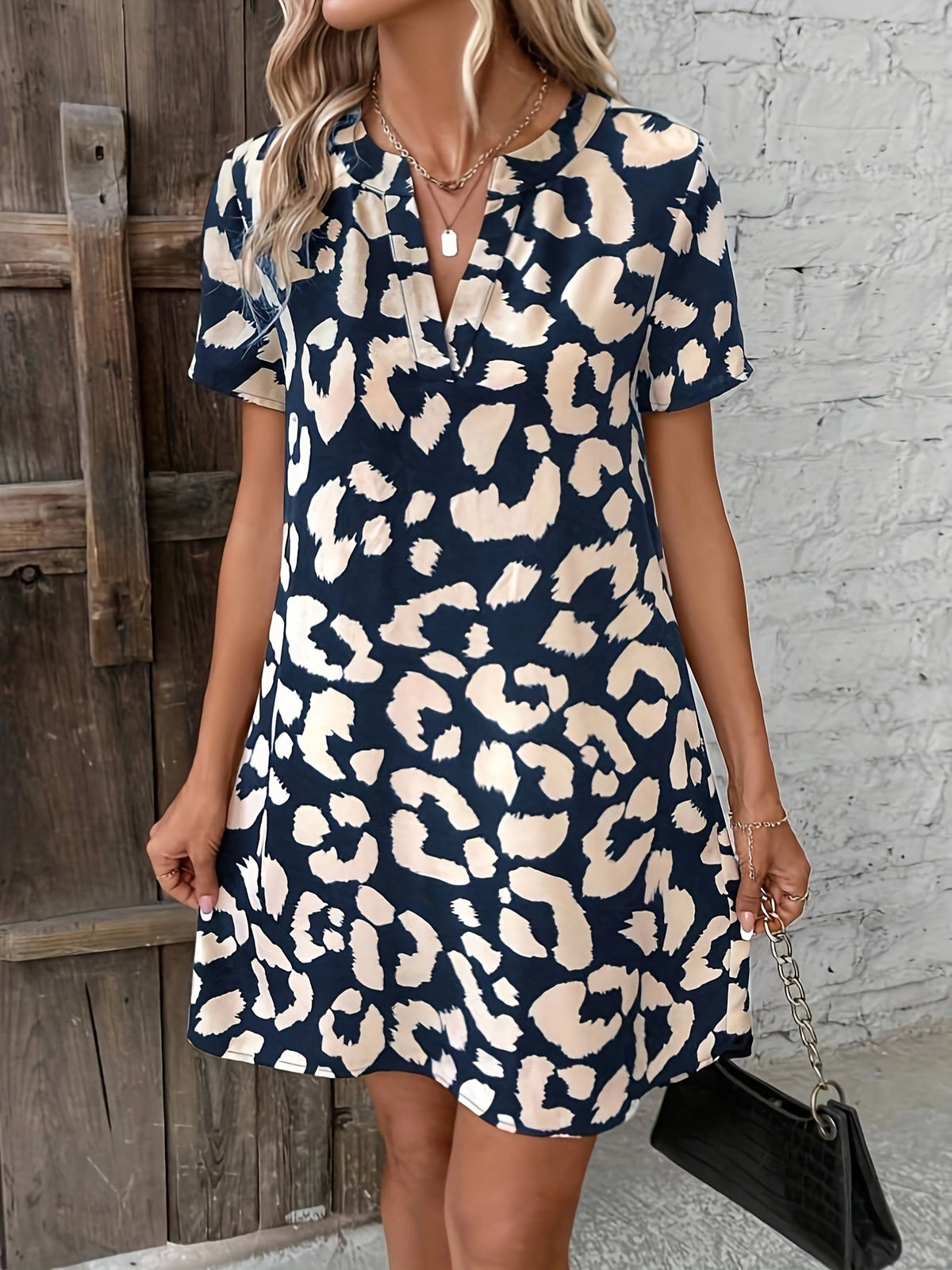 Naila | Women's Casual Printed Midi Dress