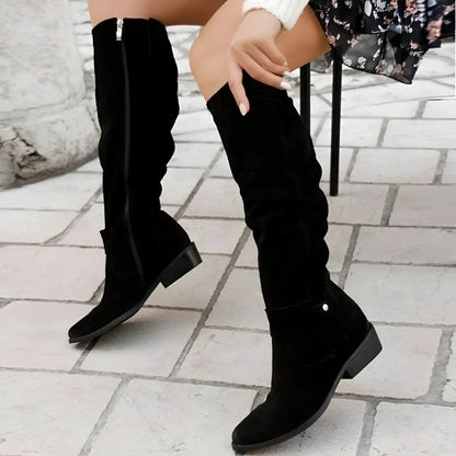 Kiara | Women's Elegant Knee High Cowboy Boots