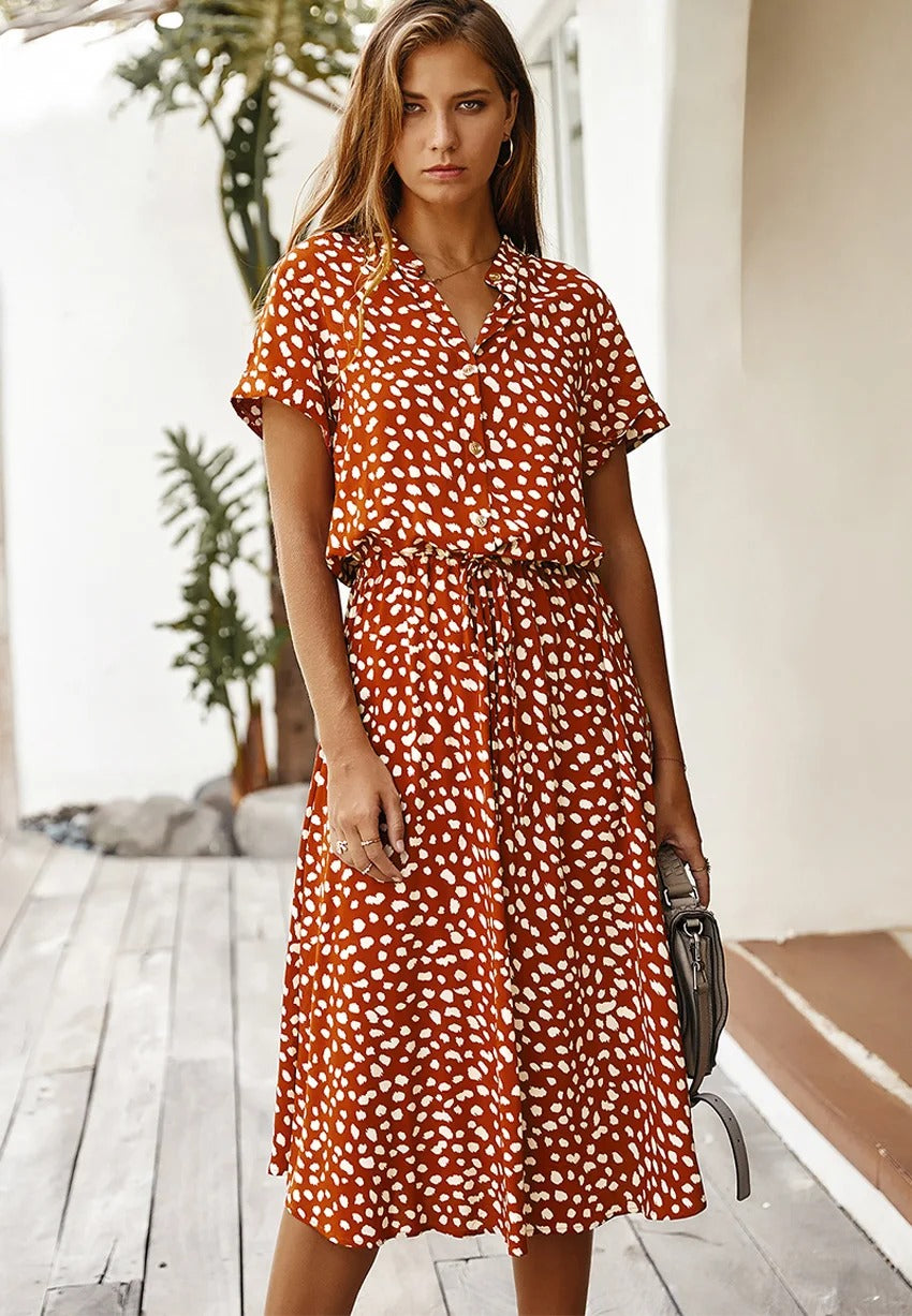 Emerie | Women's Casual Printed Shirt Dress