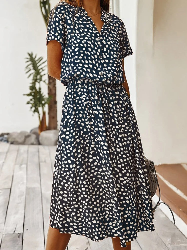 Emerie | Women's Casual Printed Shirt Dress