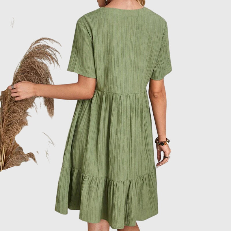 Willow | Women's Casual Summer Boho Ruffle Dress