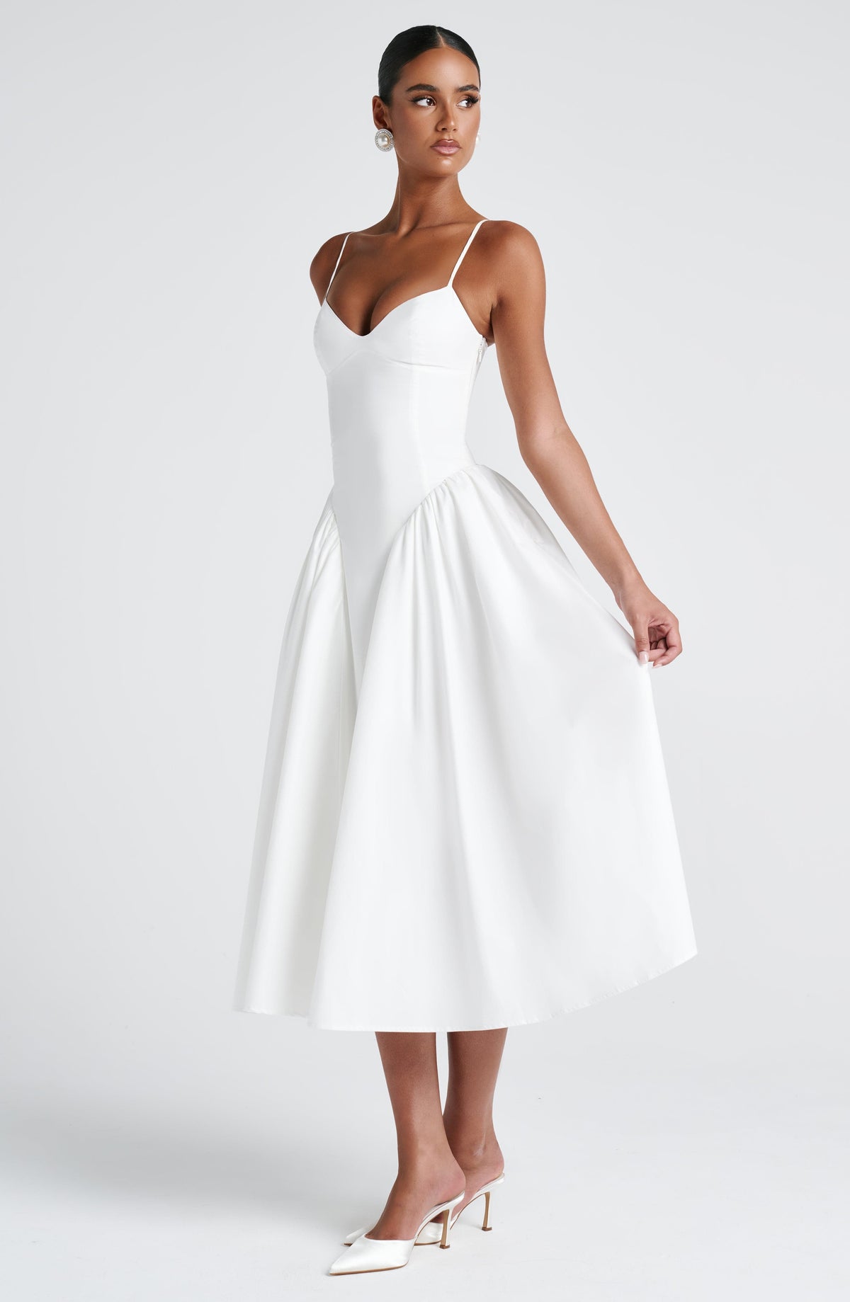 Julia | Women's Sophisticated A-line Summer Midi Dress