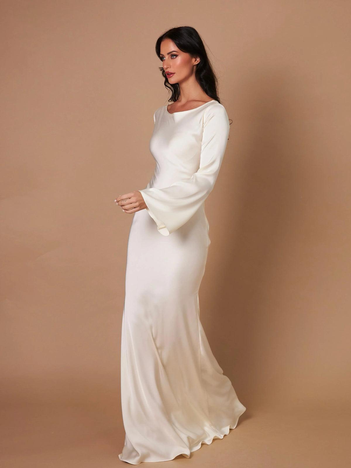 Aurora | Women's Elegant Long Sleeve Maxi Dress