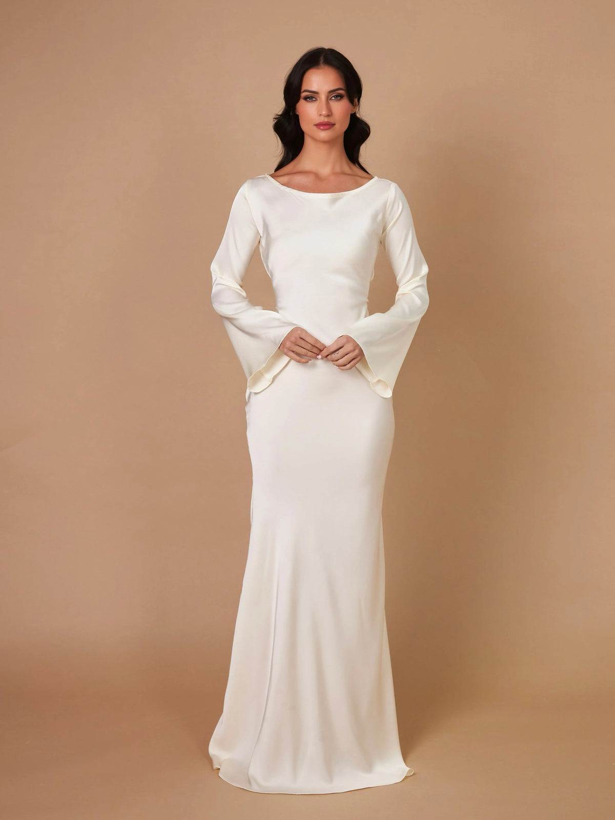 Aurora | Women's Elegant Long Sleeve Maxi Dress