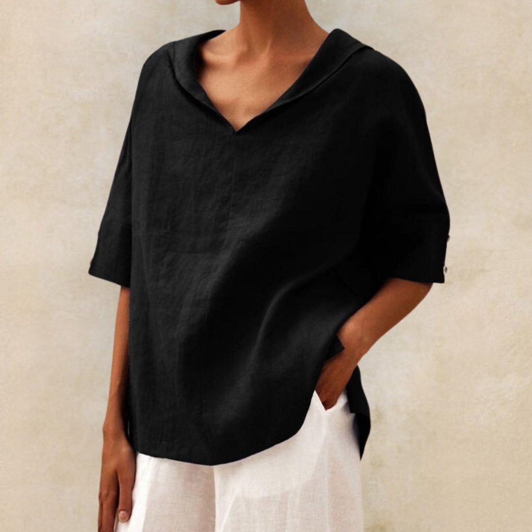 Lena | Women's V-Neck Casual Everyday Shirt