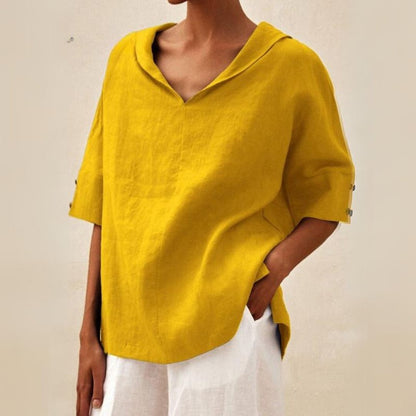 Lena | Women's V-Neck Casual Everyday Shirt