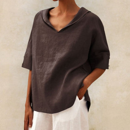 Lena | Women's V-Neck Casual Everyday Shirt