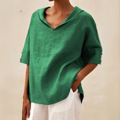 Lena | Women's V-Neck Casual Everyday Shirt