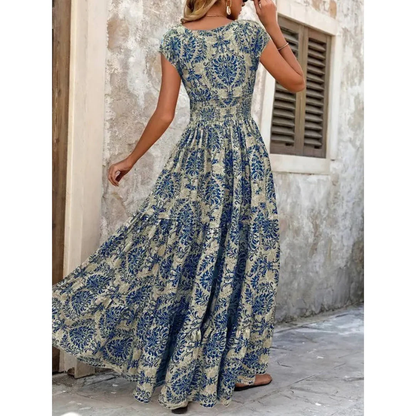 Amna | Women's Summer Printed Boho Dress