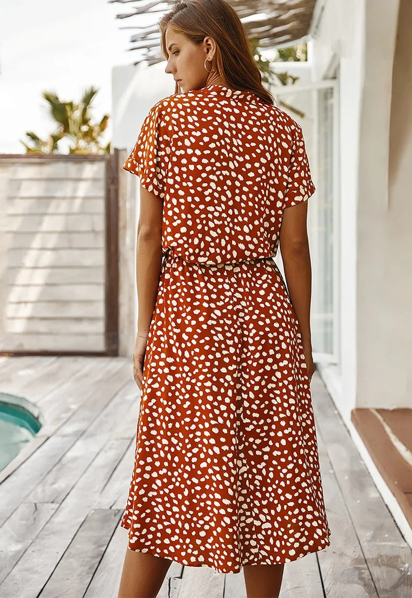 Emerie | Women's Casual Printed Shirt Dress