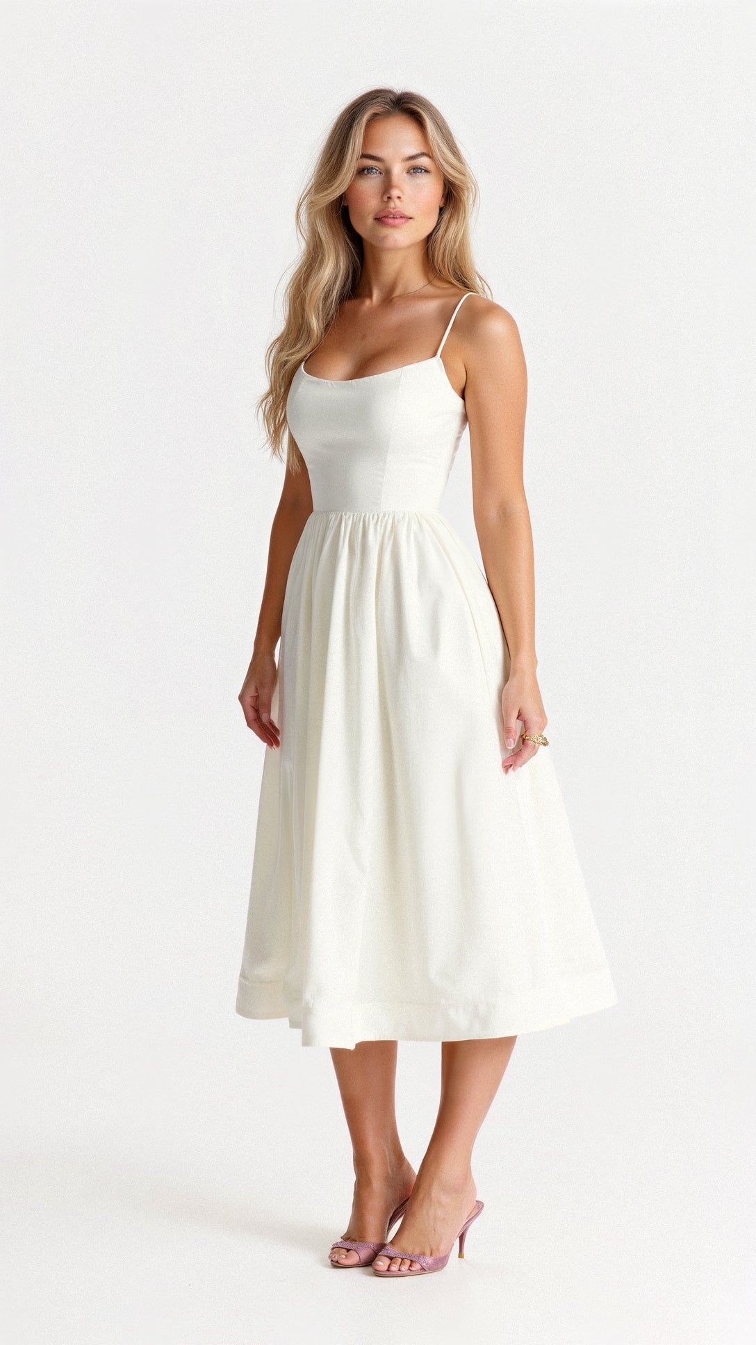 Georgia | Women's Classic Spaghetti Strap A-line Dress