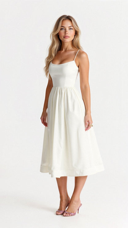 Georgia | Women's Classic Spaghetti Strap A-line Dress