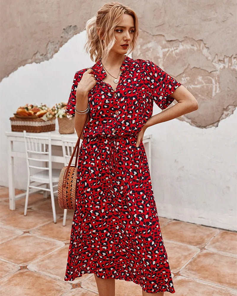Emerie | Women's Casual Printed Shirt Dress
