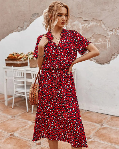 Emerie | Women's Casual Printed Shirt Dress