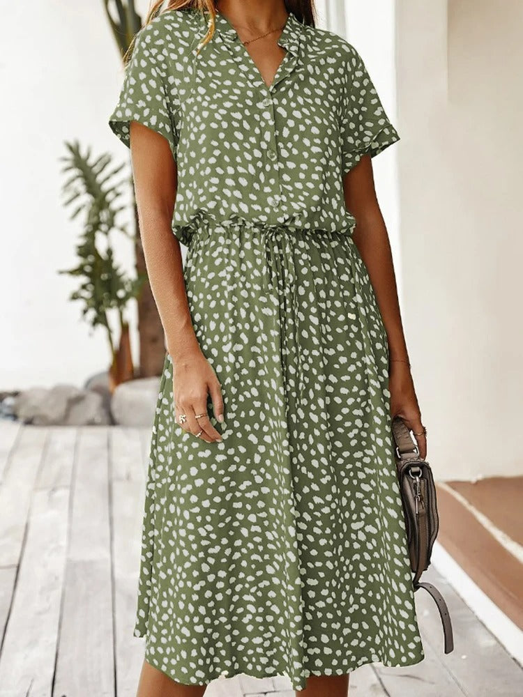 Emerie | Women's Casual Printed Shirt Dress