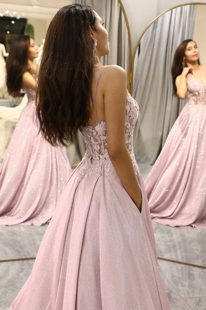 Lily | Women's Elegant Maxi Wedding Guest Dress with Spaghetti Straps