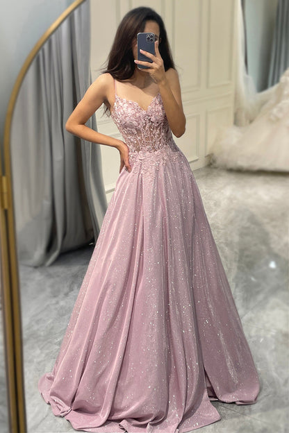 Lily | Women's Elegant Maxi Wedding Guest Dress with Spaghetti Straps