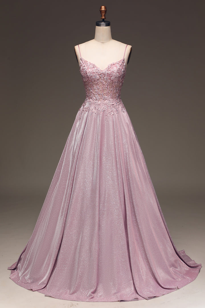 Lily | Women's Elegant Maxi Wedding Guest Dress with Spaghetti Straps